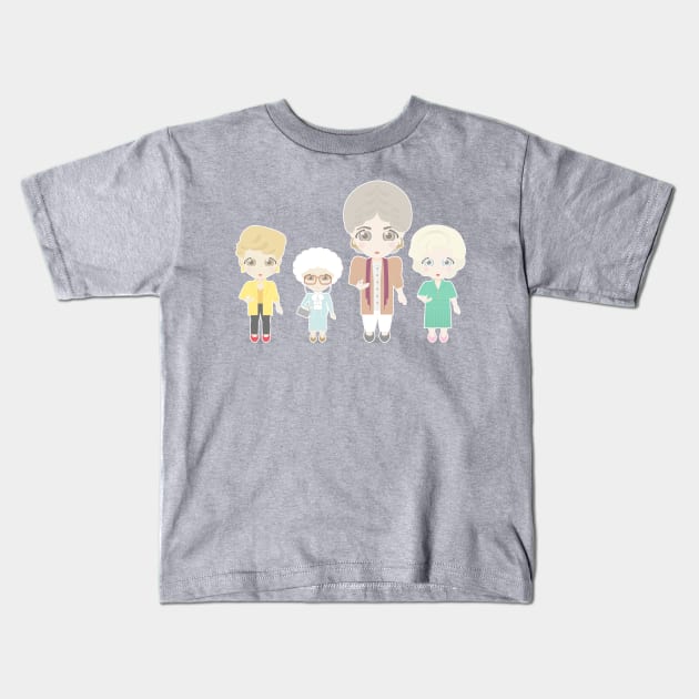 Golden Girls Kids T-Shirt by rickyk